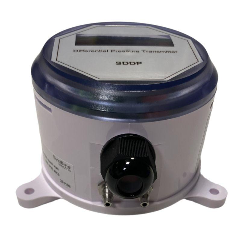 Датчик дифференциального давления канальный 0-1000Па 4-20мА ЖКЭ 24В SE SDDP10CD